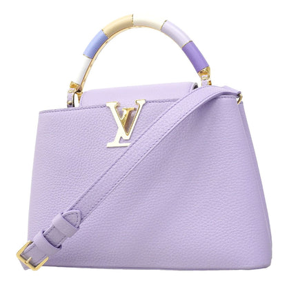 Louis Vuitton Handbag Taurillon Capucines BB Purple 2-Way