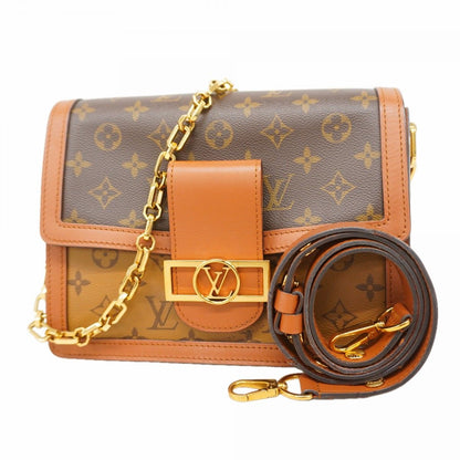 Louis Vuitton Shoulder Bag Monogram Reverse Dauphine Brown