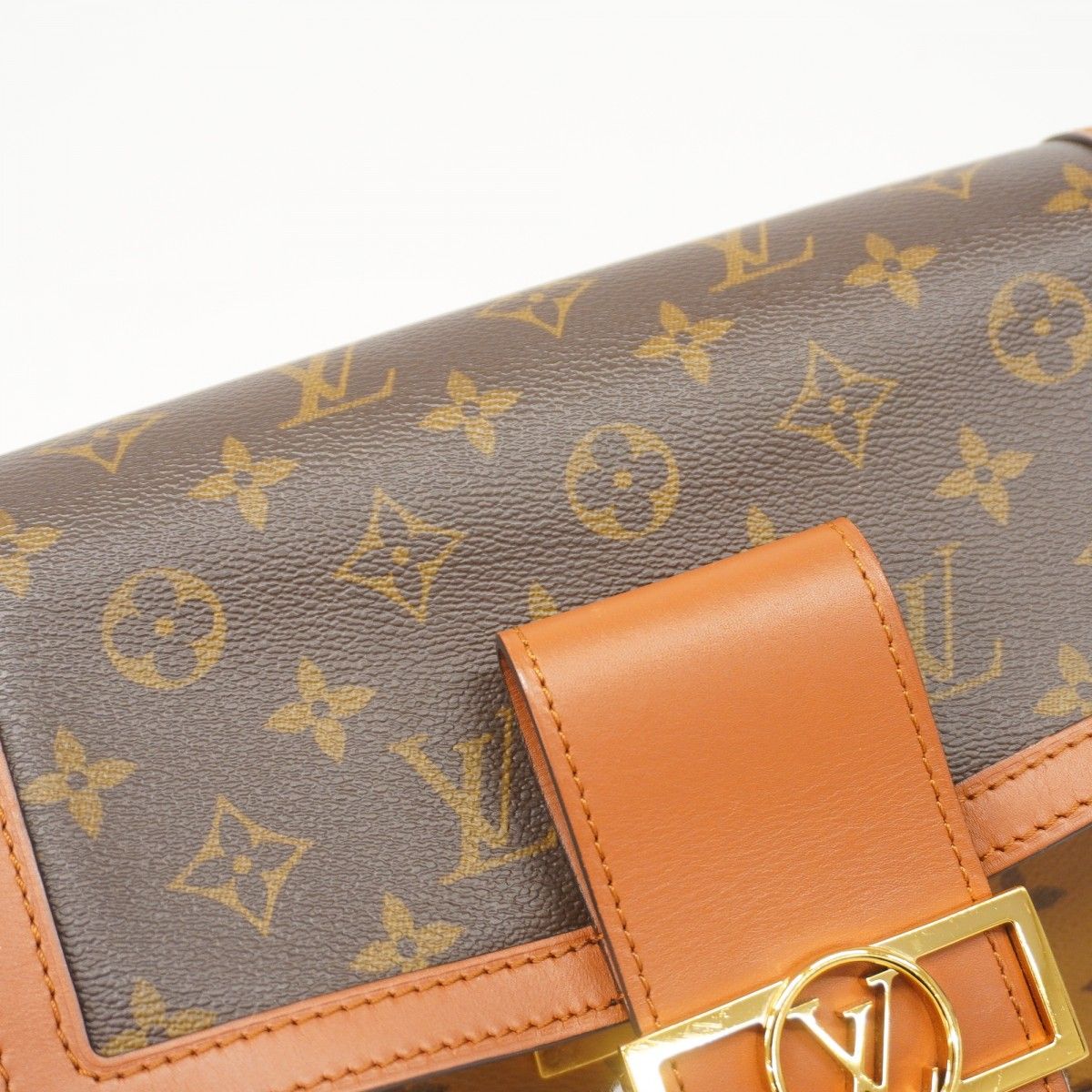 Louis Vuitton Shoulder Bag Monogram Reverse Dauphine Brown — view 9