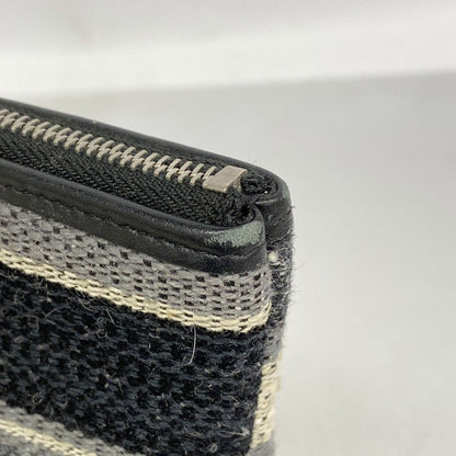 Chanel Clutch Deauville Canvas Black Gray Silver — view 6