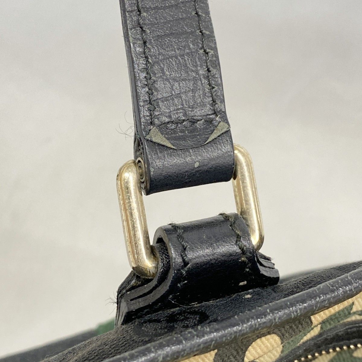 Gucci Tote GG Canvas Sherry Line Black Gold — view 8