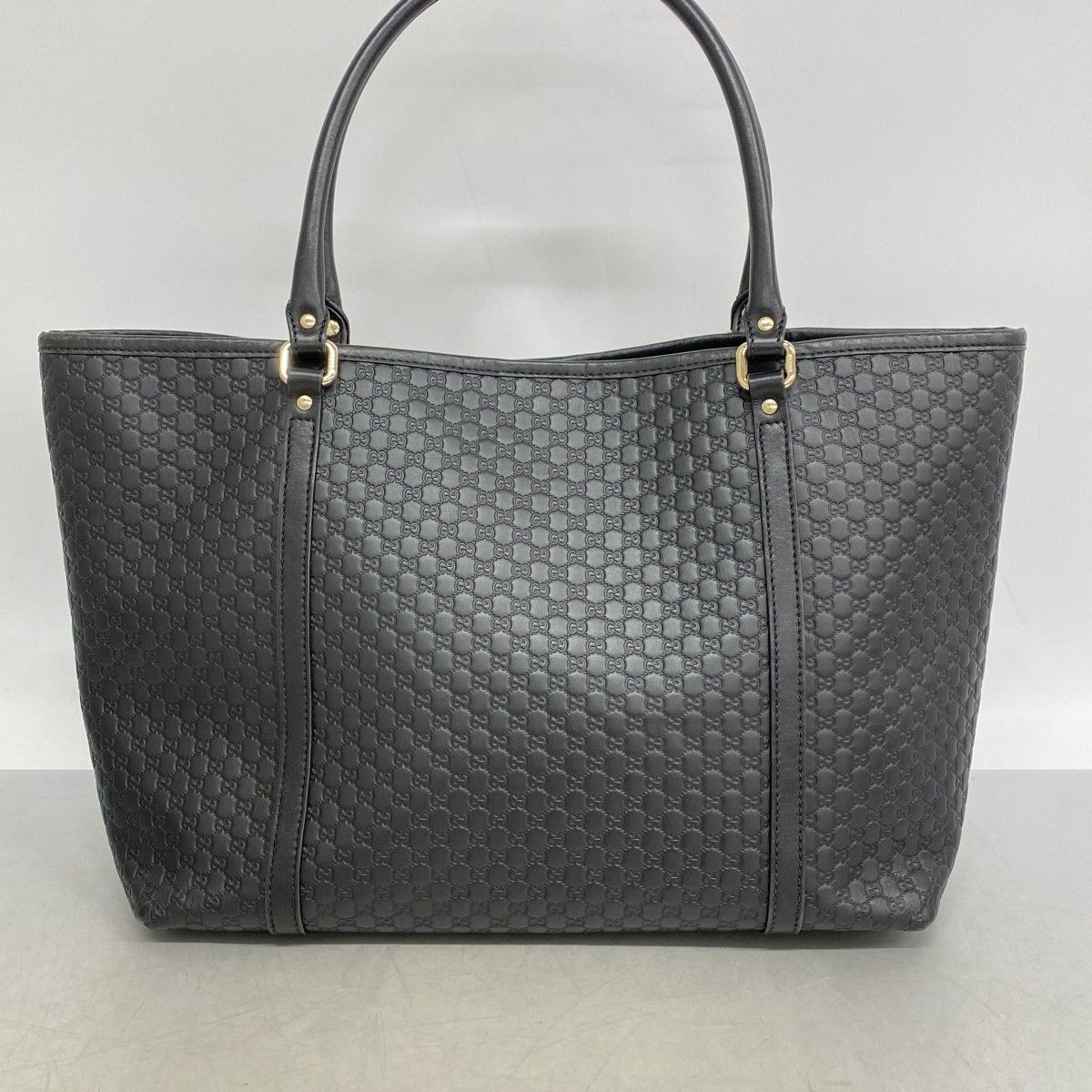 Gucci Tote Micro Guccissima Leather Black Gold — view 9