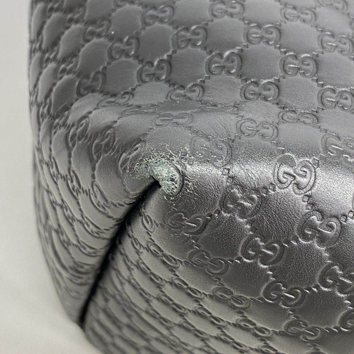 Gucci Tote Micro Guccissima Leather Black Gold — view 6