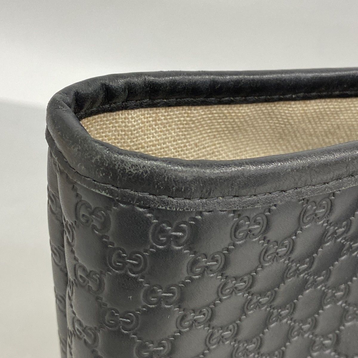 Gucci Tote Micro Guccissima Leather Black Gold — view 7