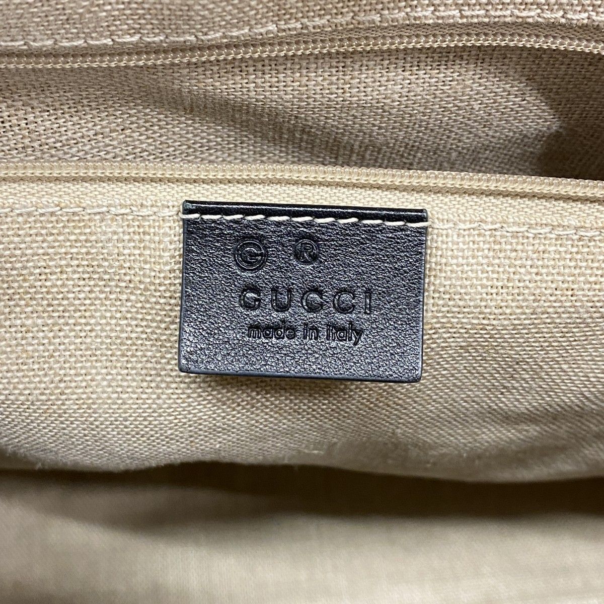 Gucci Tote Micro Guccissima Leather Black Gold — view 5