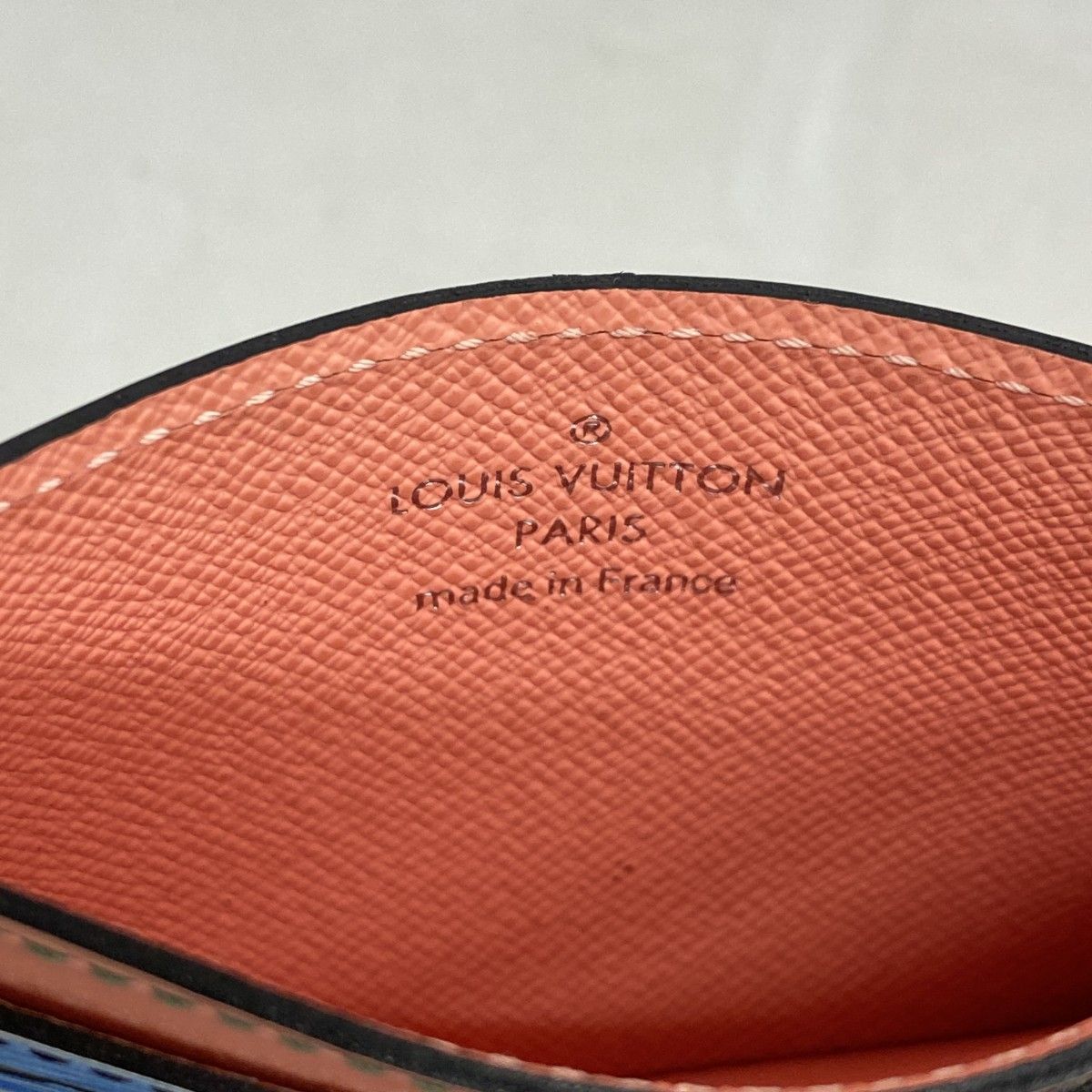 Louis Vuitton Card Case Epi Holder Sample Blue Multicolor — view 4