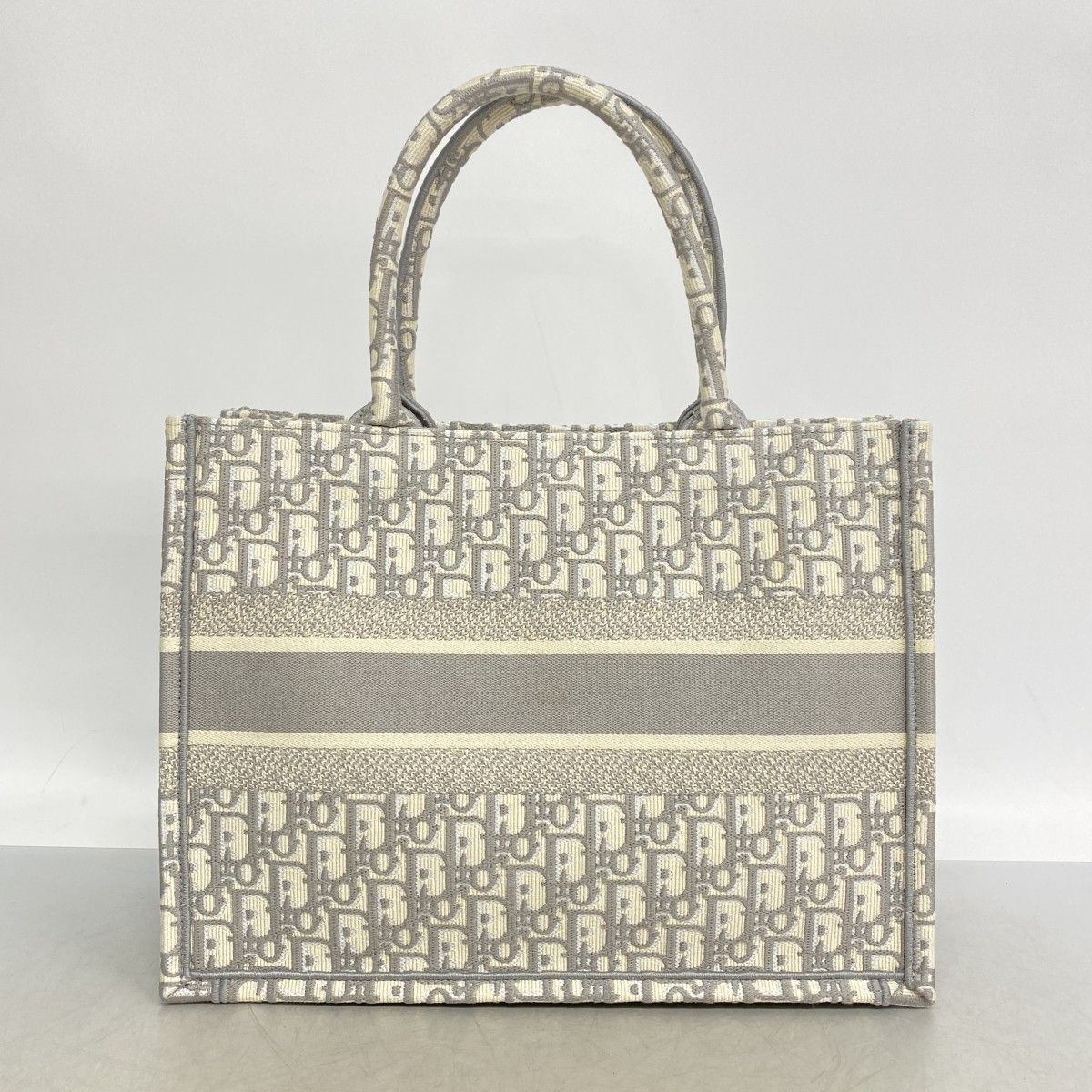 Dior Tote Trotter Book Canvas Gray — view 9