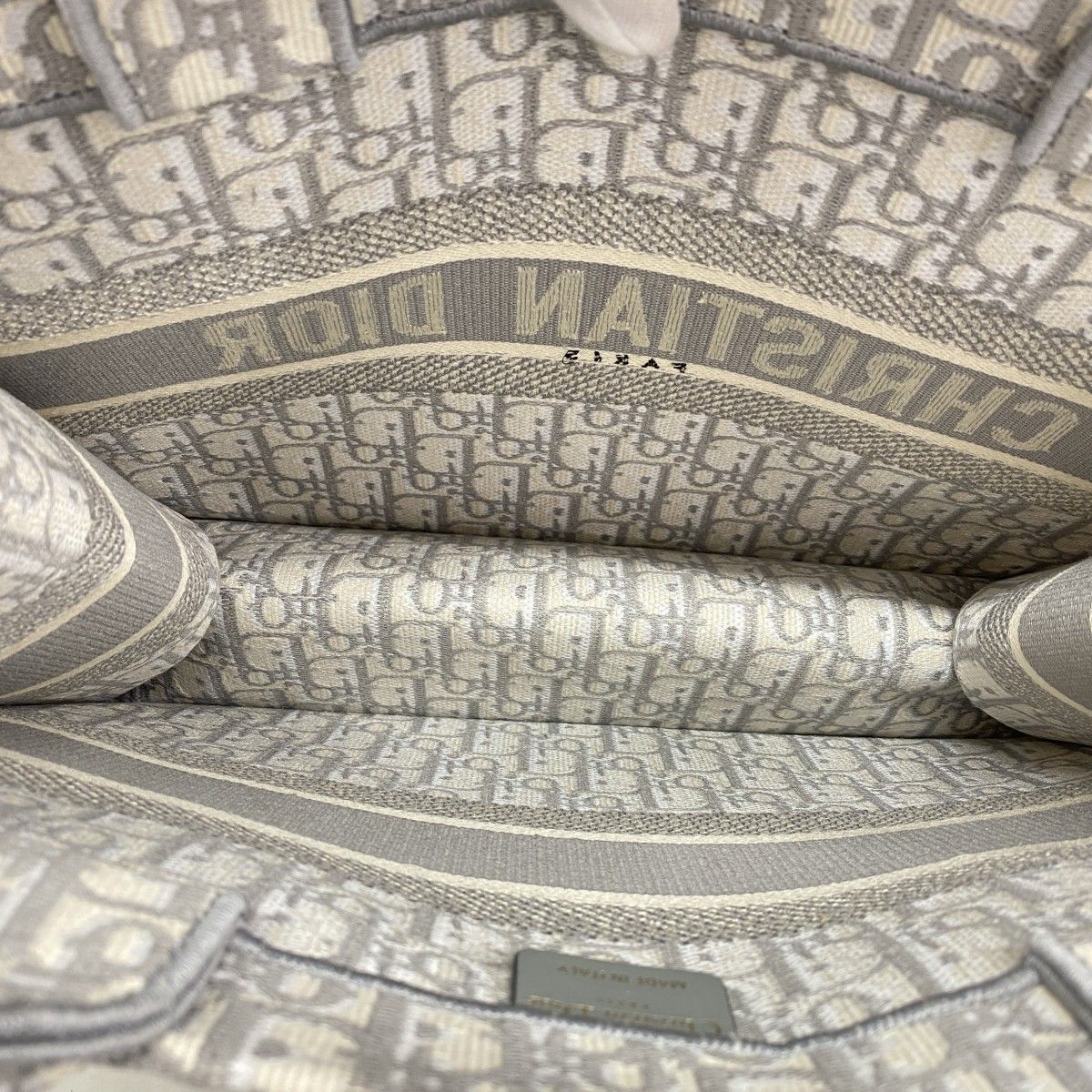 Dior Tote Trotter Book Canvas Gray — view 4