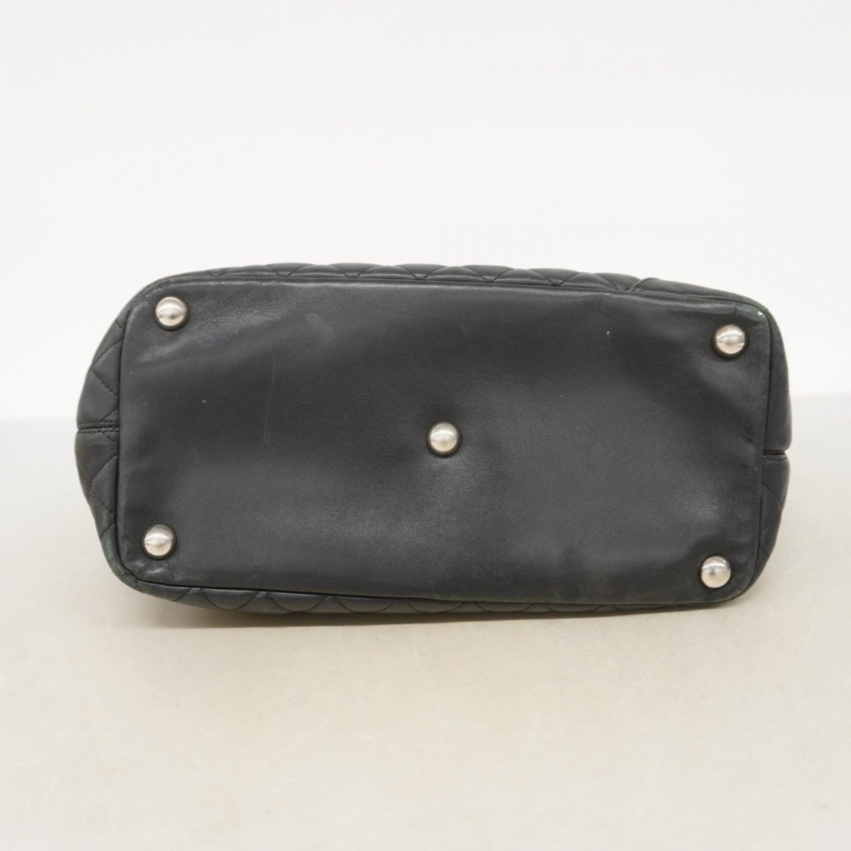 Chanel Tote Cambon Lambskin Black White Silver — view 3