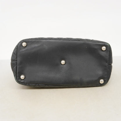 Chanel Tote Cambon Lambskin Black White Silver — view 3