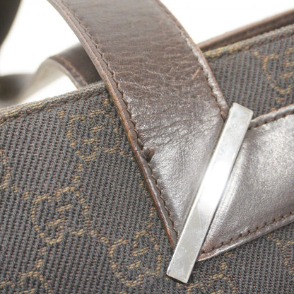 Gucci Tote Denim Dark Brown Silver — view 6