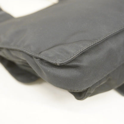 Prada Shoulder Bag Tessuto Nylon Black Silver — view 6