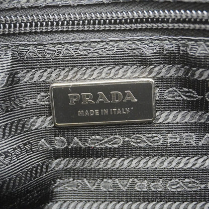 Prada Shoulder Bag Tessuto Nylon Black Silver — view 5