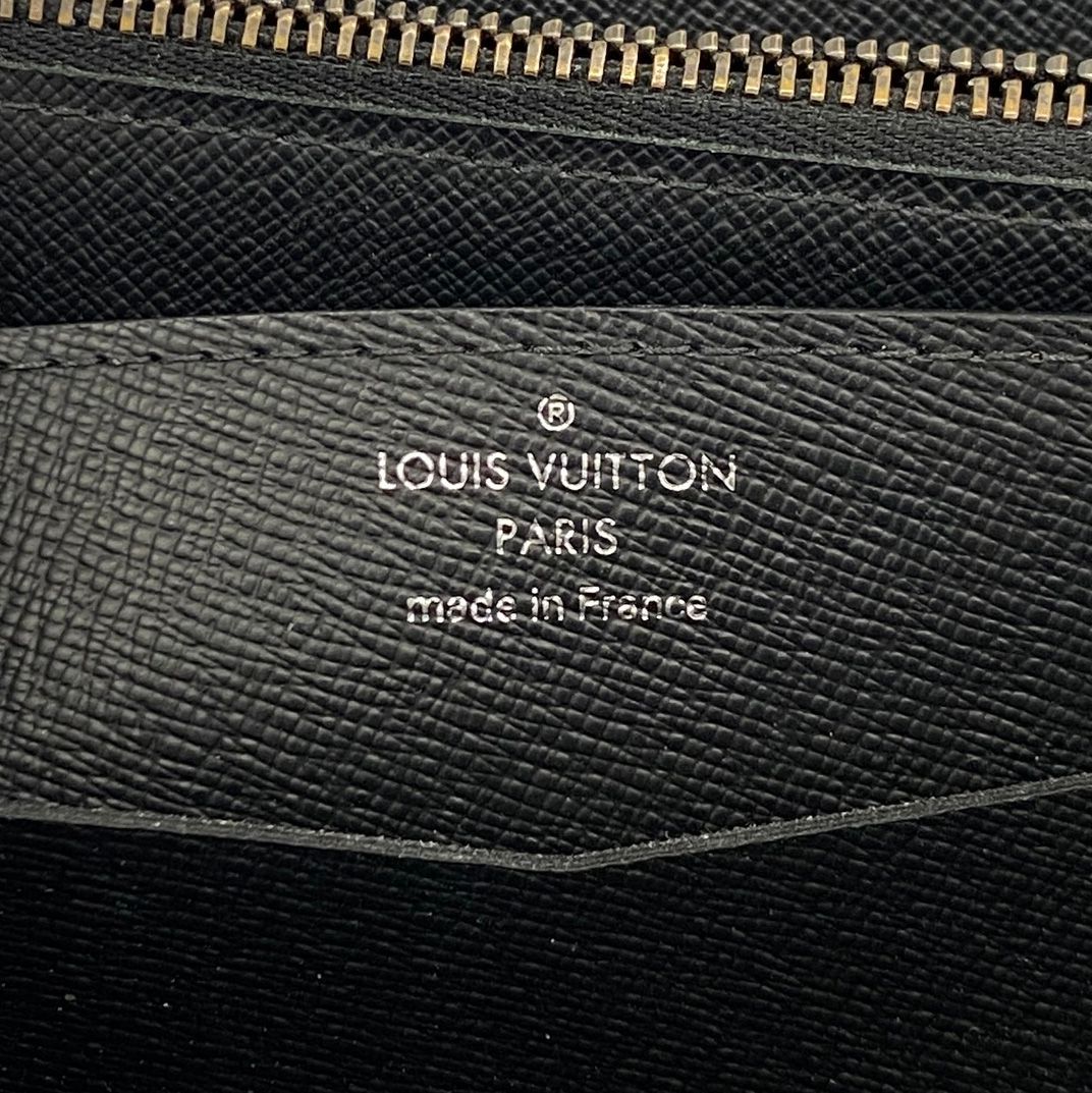 Louis Vuitton Wallet Monogram Eclipse Zippy XL Black Gray — view 5