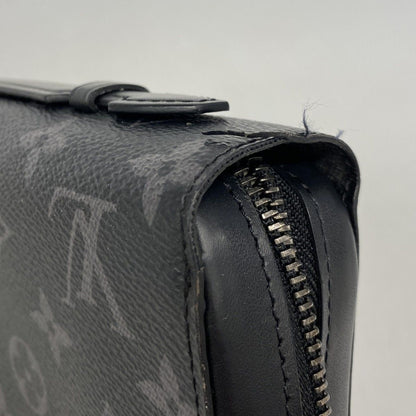 Louis Vuitton Wallet Monogram Eclipse Zippy XL Black Gray — view 6