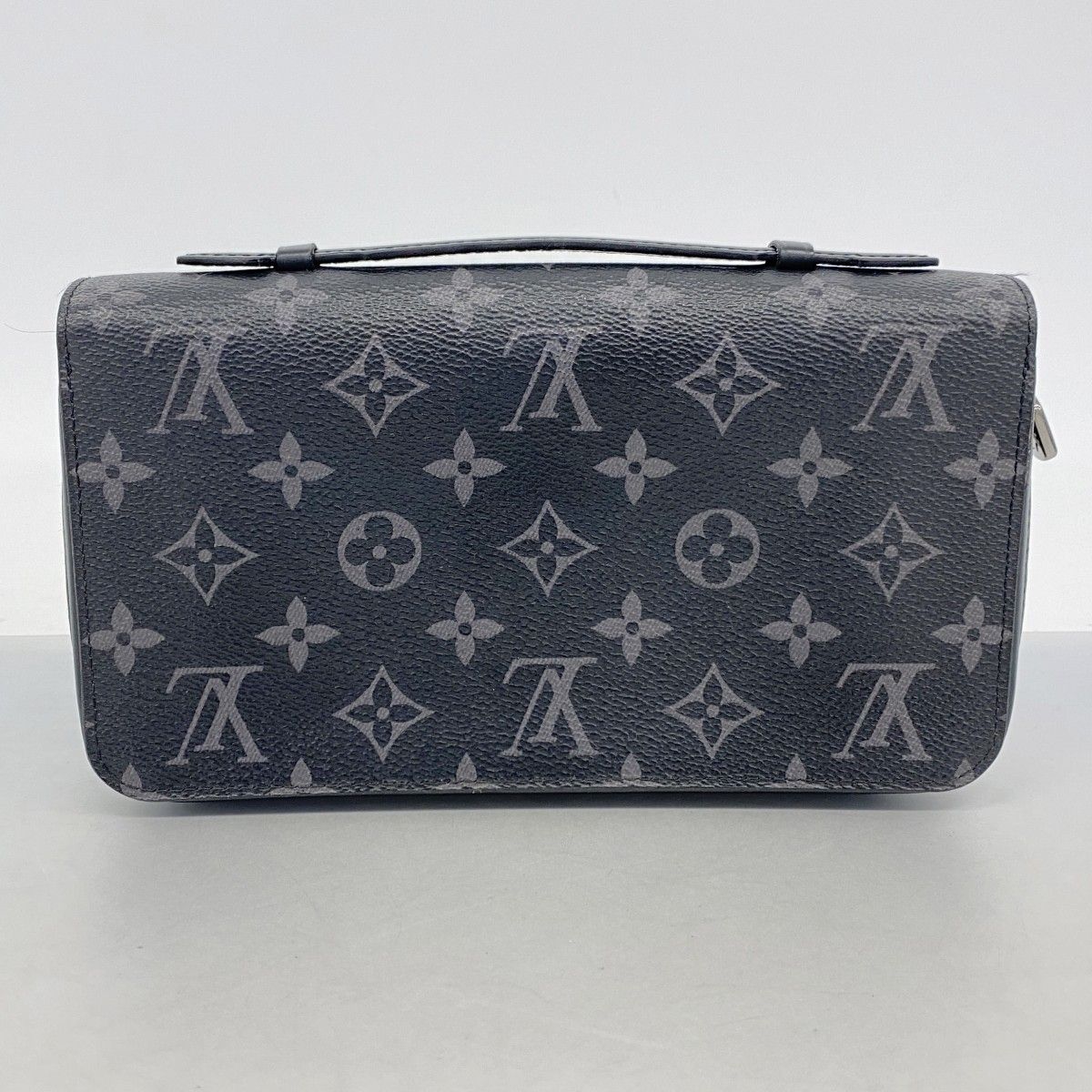 Louis Vuitton Wallet Monogram Eclipse Zippy XL Black Gray — view 9