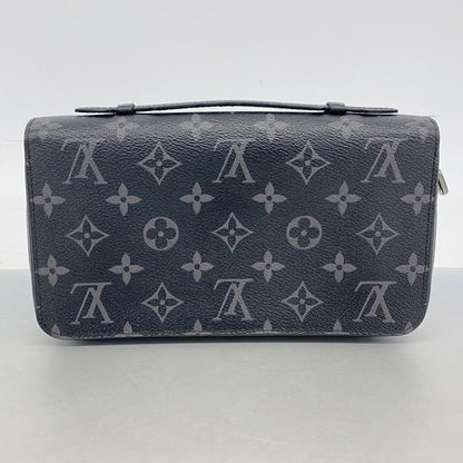 Louis Vuitton Wallet Monogram Eclipse Zippy XL Black Gray — view 9