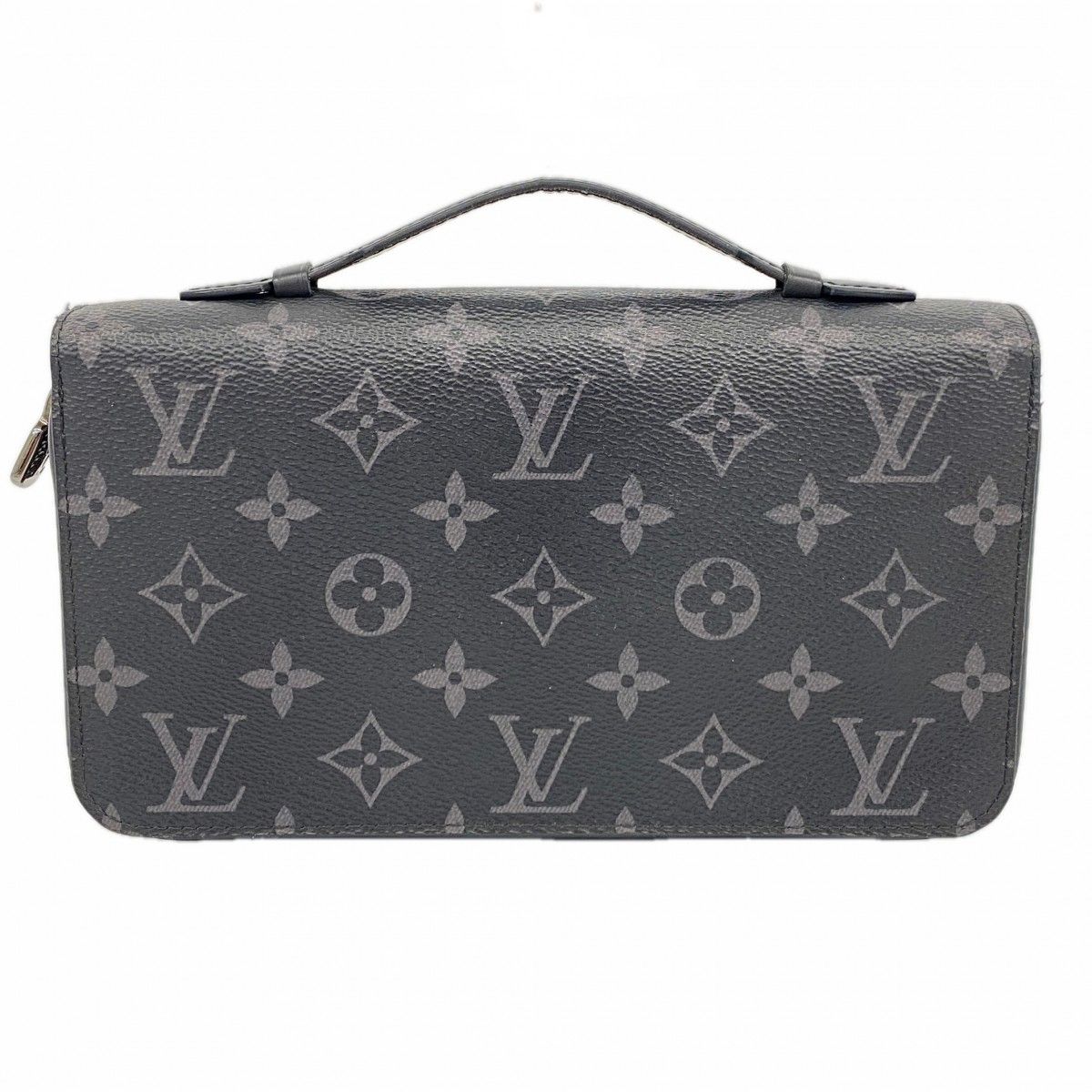 Louis Vuitton Wallet Monogram Eclipse Zippy XL Black Gray