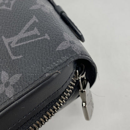 Louis Vuitton Wallet Monogram Eclipse Zippy XL Black Gray — view 8