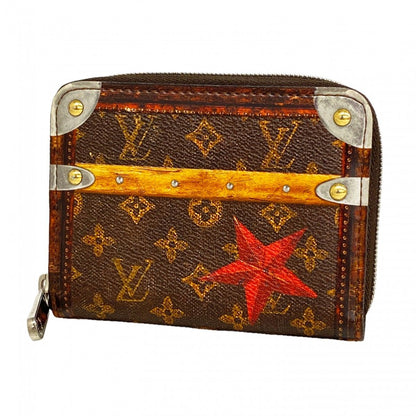 Louis Vuitton Coin Case Monogram Zippy Purse Brown