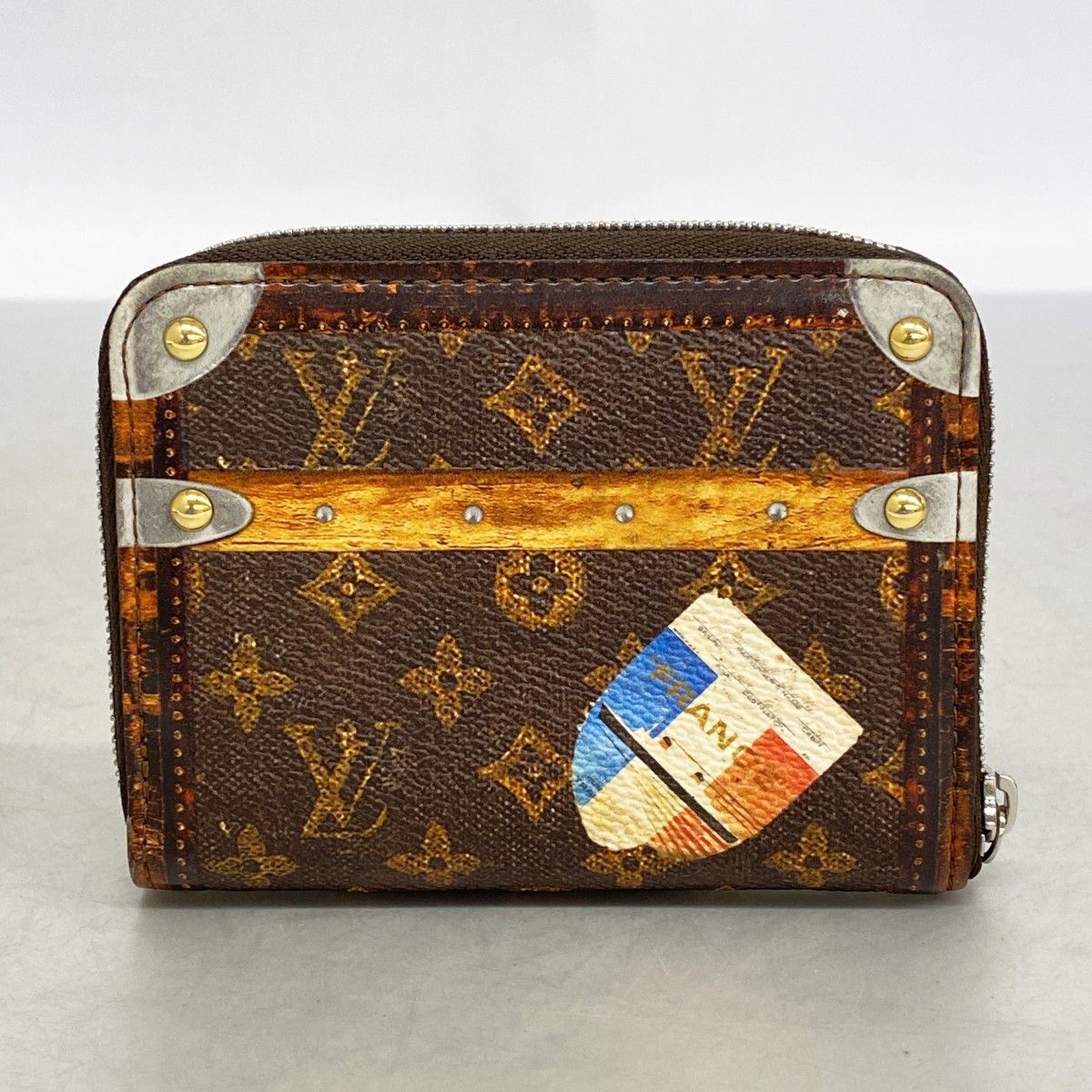 Louis Vuitton Coin Case Monogram Zippy Purse Brown — view 7