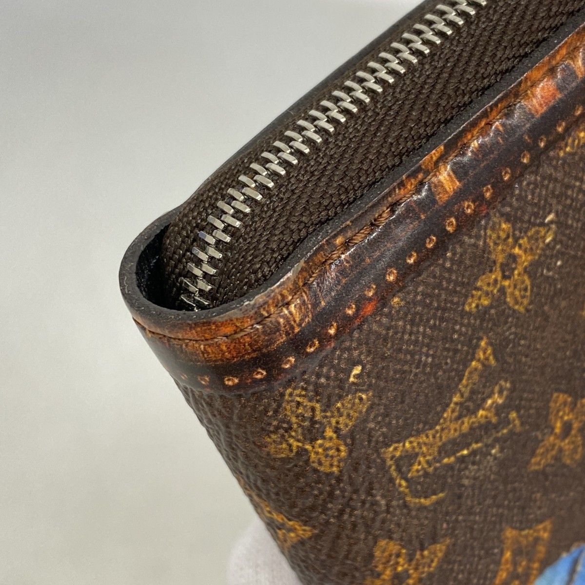 Louis Vuitton Coin Case Monogram Zippy Purse Brown — view 5