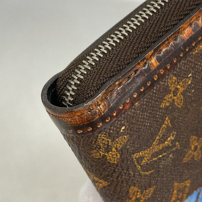 Louis Vuitton Coin Case Monogram Zippy Purse Brown — view 5