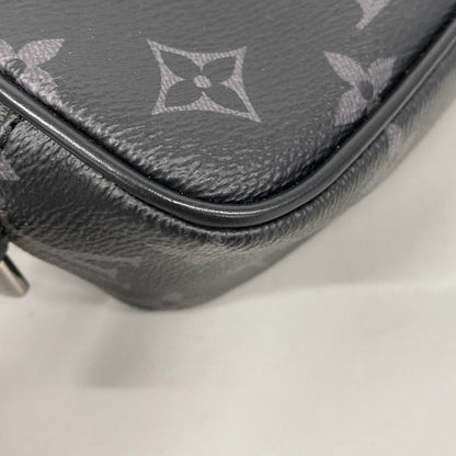 Louis Vuitton Pouch Monogram Eclipse Trousse Toilette PM Black Gray — view 7