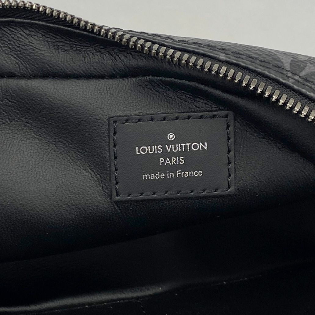 Louis Vuitton Pouch Monogram Eclipse Trousse Toilette PM Black Gray — view 5