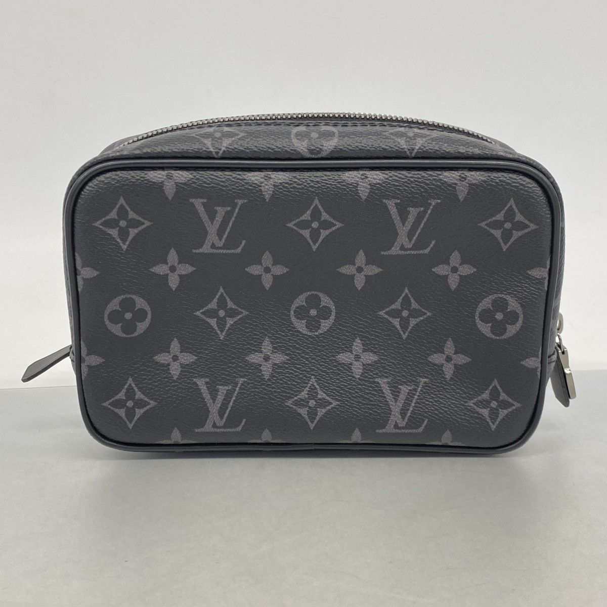 Louis Vuitton Pouch Monogram Eclipse Trousse Toilette PM Black Gray — view 8