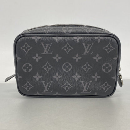 Louis Vuitton Pouch Monogram Eclipse Trousse Toilette PM Black Gray — view 8