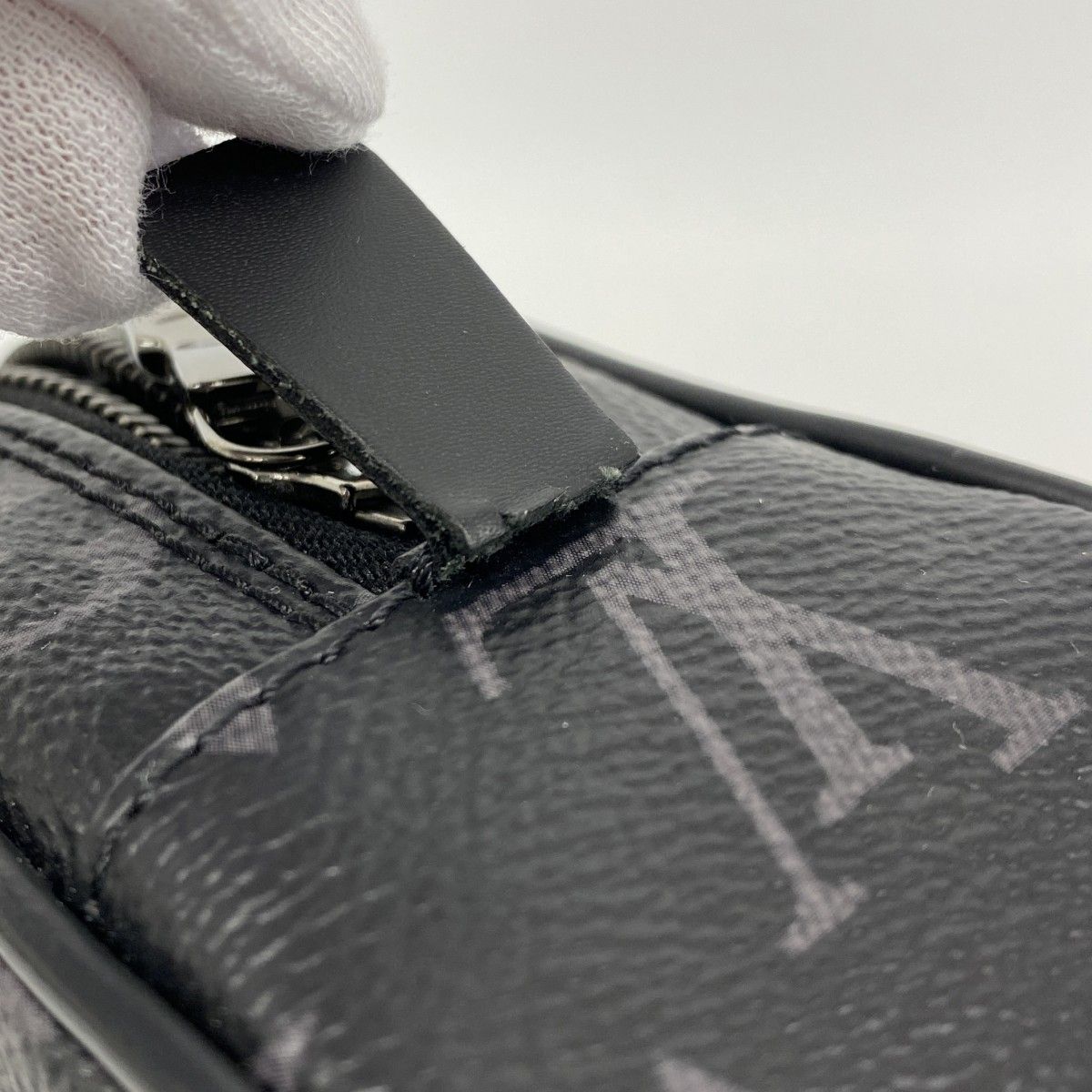 Louis Vuitton Pouch Monogram Eclipse Trousse Toilette PM Black Gray — view 6