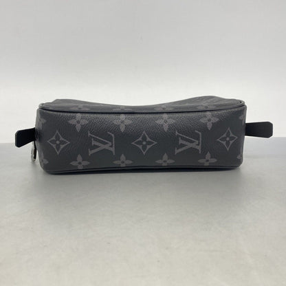 Louis Vuitton Pouch Monogram Eclipse Trousse Toilette PM Black Gray — view 3