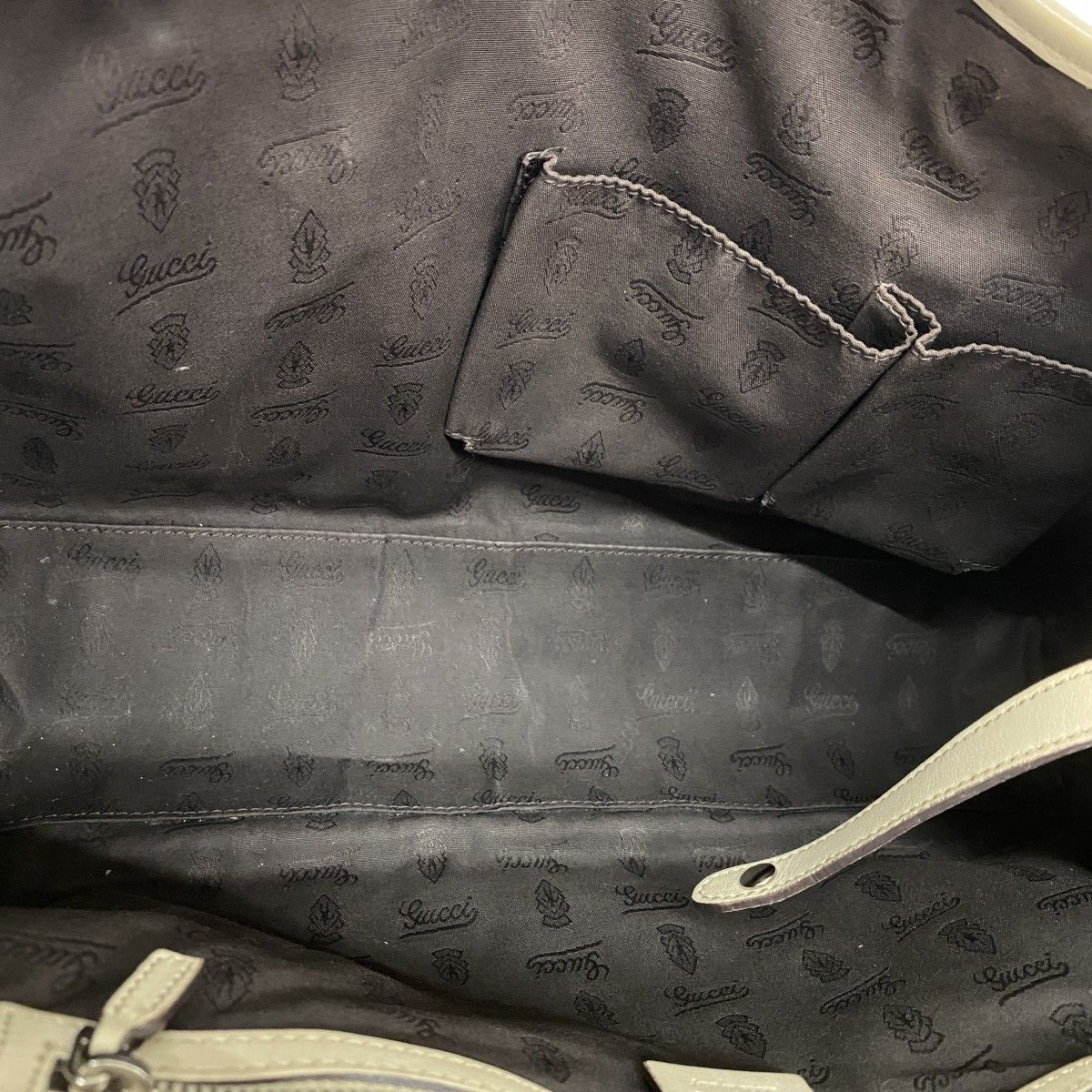 Gucci Tote Guccissima GG Twins Leather Beige Gold Silver — view 4