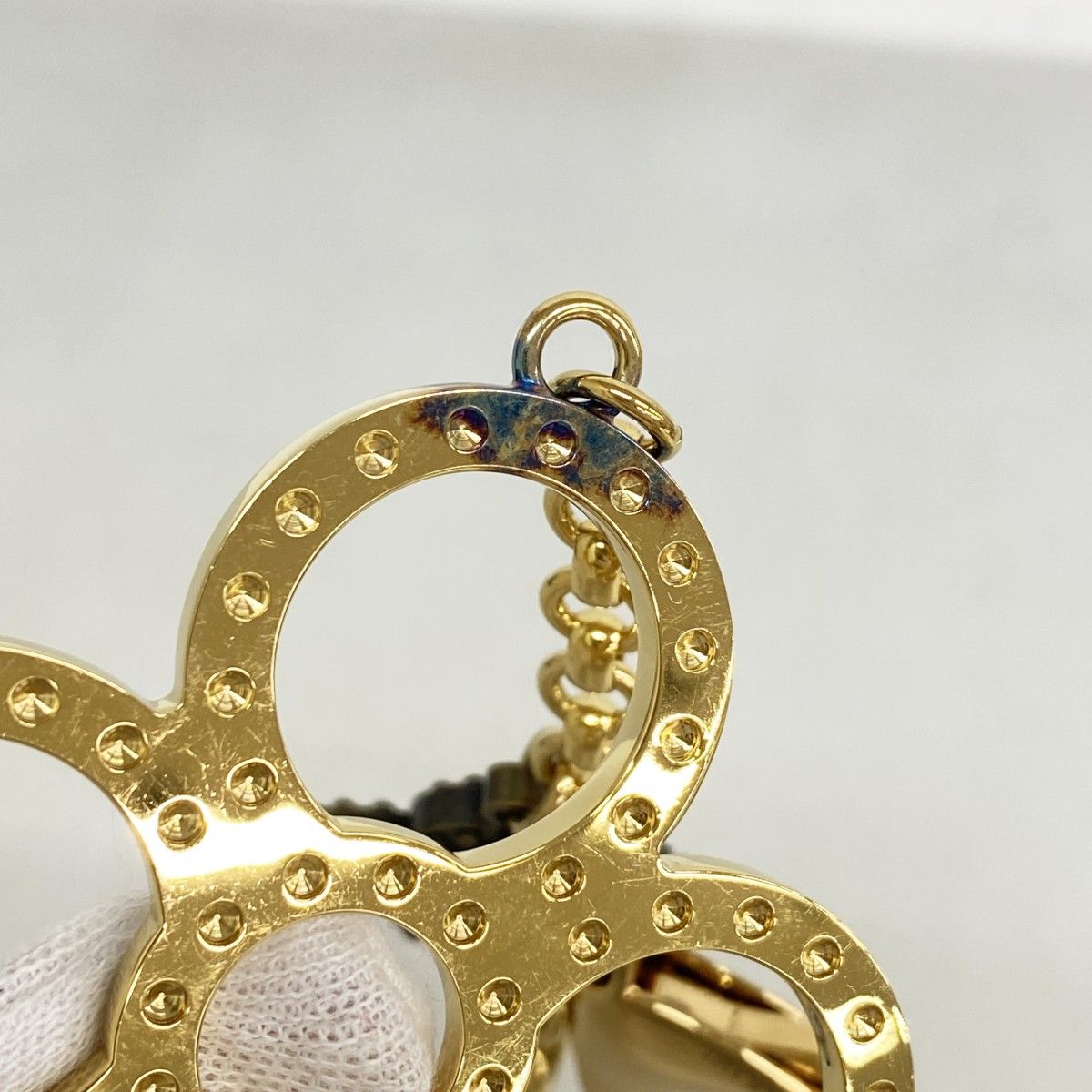 Louis Vuitton Key Holder Charm Bijou Sac Gold Silver — view 3