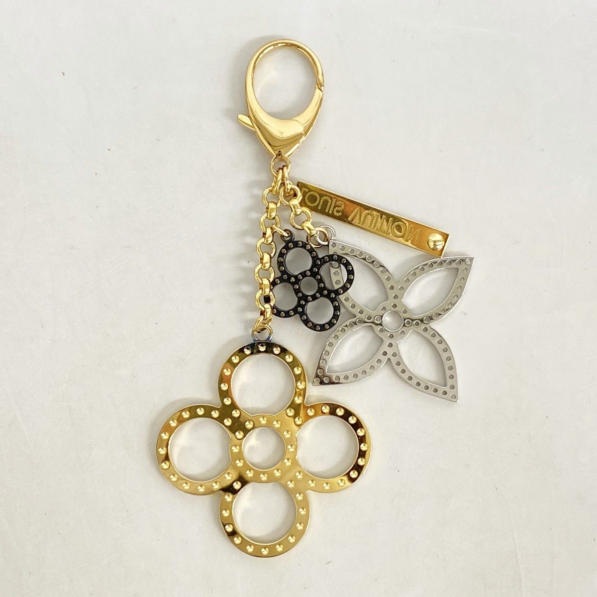 Louis Vuitton Key Holder Charm Bijou Sac Gold Silver — view 4