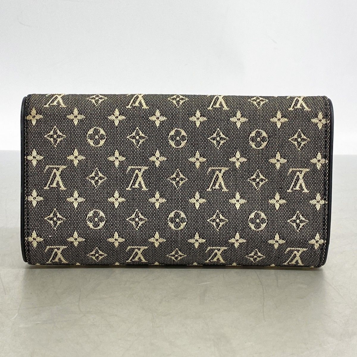 Louis Vuitton Trifold Wallet Monogram Mini Porte Tresor International Noir — view 7