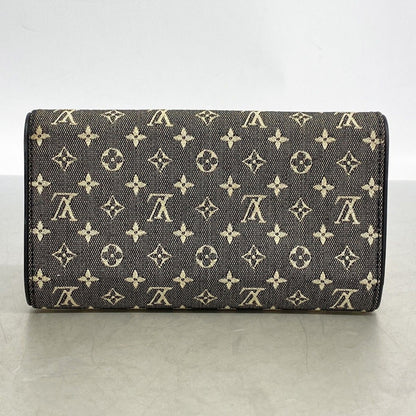 Louis Vuitton Trifold Wallet Monogram Mini Porte Tresor International Noir — view 7