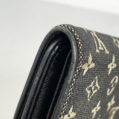 Louis Vuitton Trifold Wallet Monogram Mini Porte Tresor International Noir — view 6