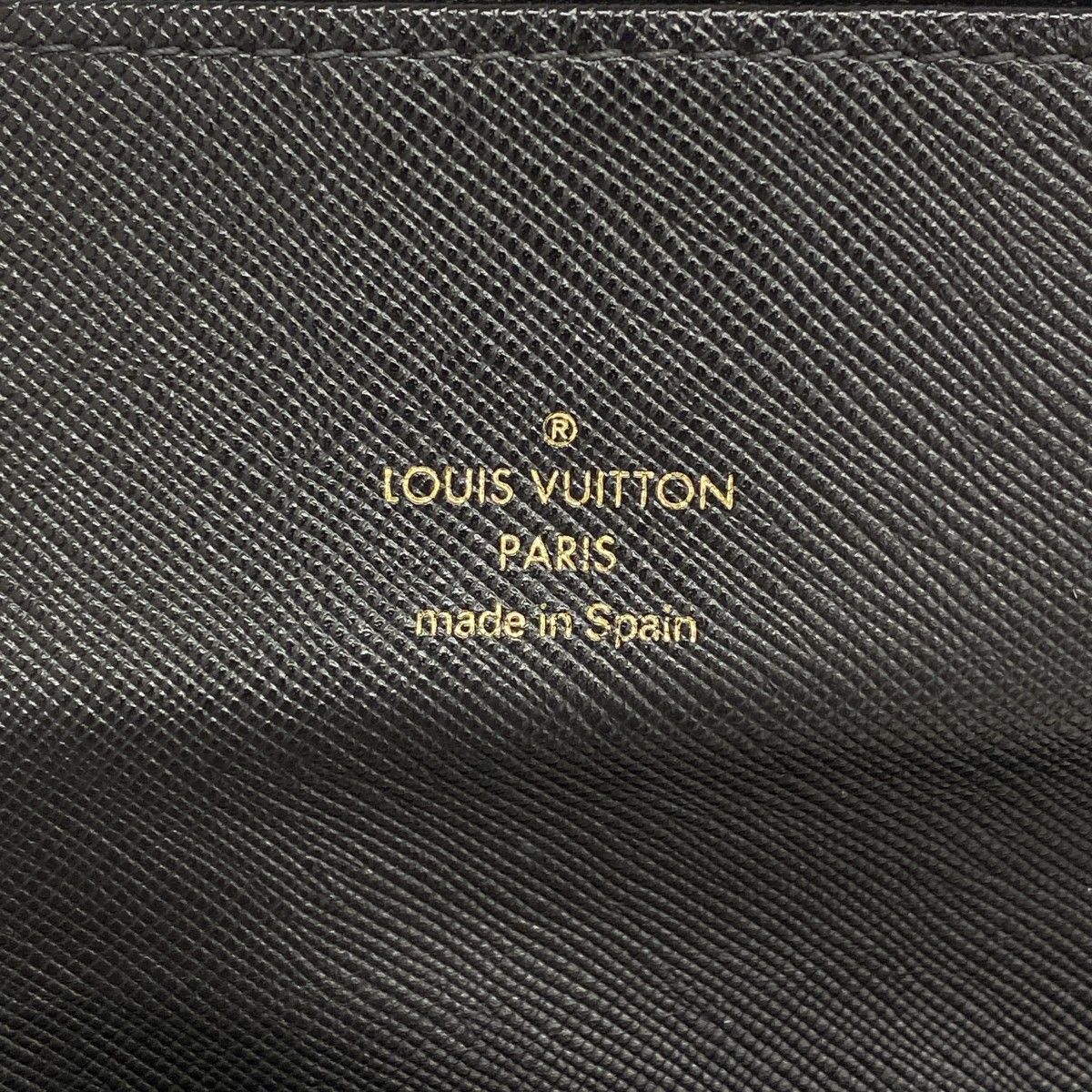 Louis Vuitton Trifold Wallet Monogram Mini Porte Tresor International Noir — view 4