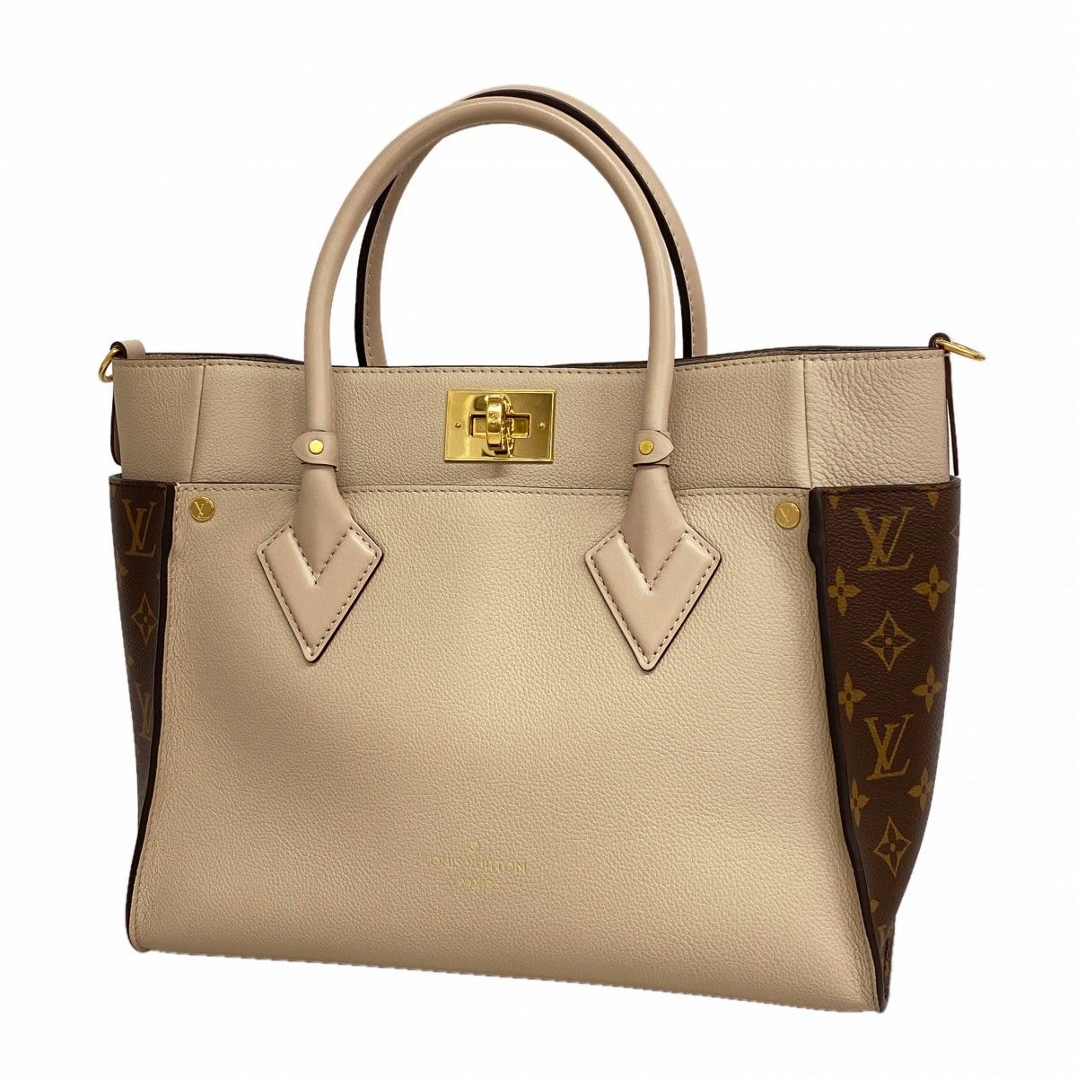 Louis Vuitton Handbag Monogram on My Side Brown Gray