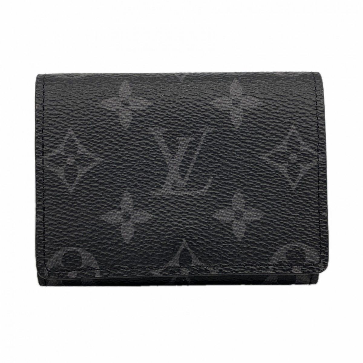 Louis Vuitton Card Case Monogram Eclipse Business Holder Black