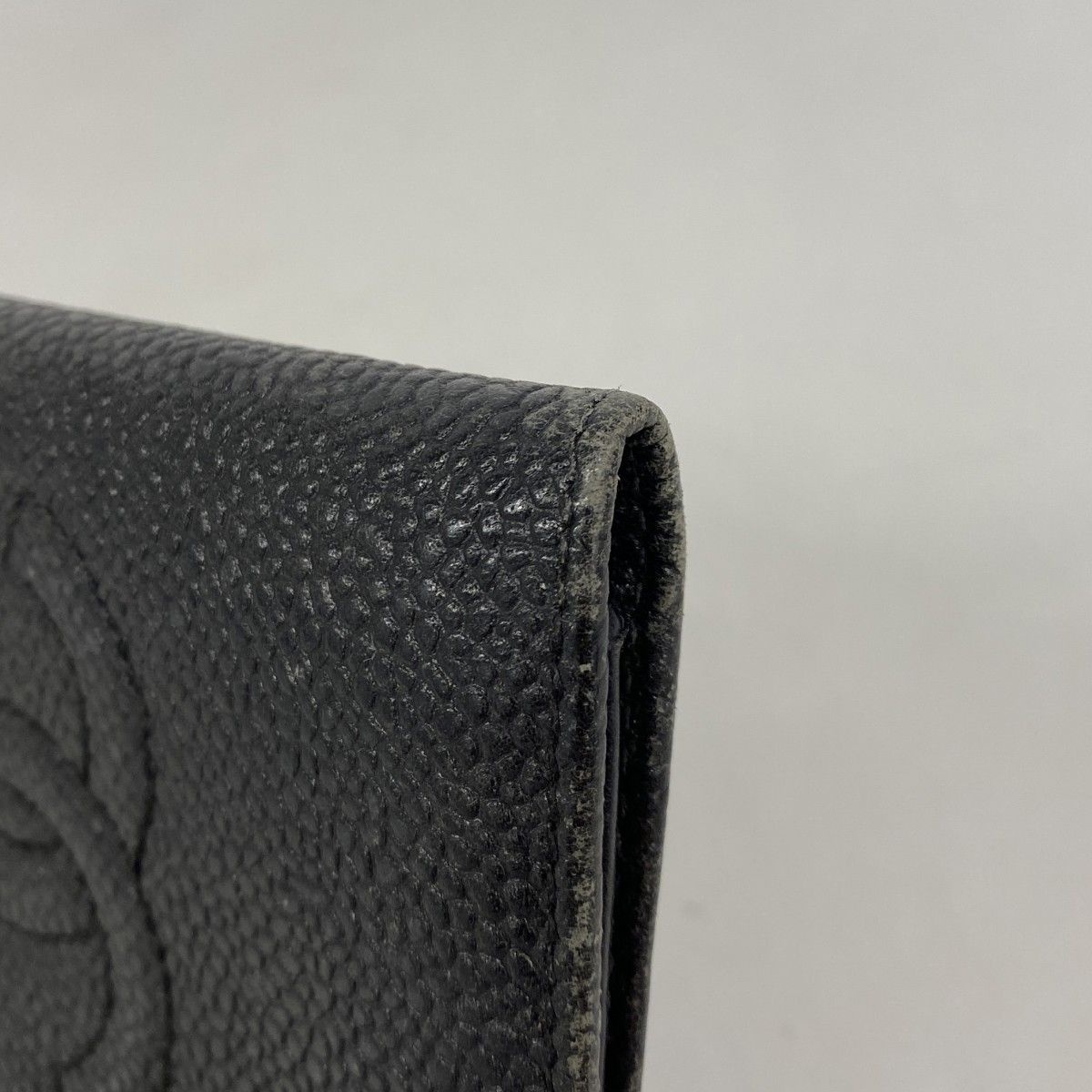 Chanel Card Case Caviar Leather Black Cles — view 6