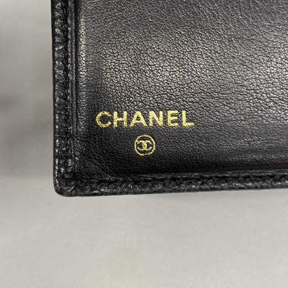 Chanel Card Case Caviar Leather Black Cles — view 4