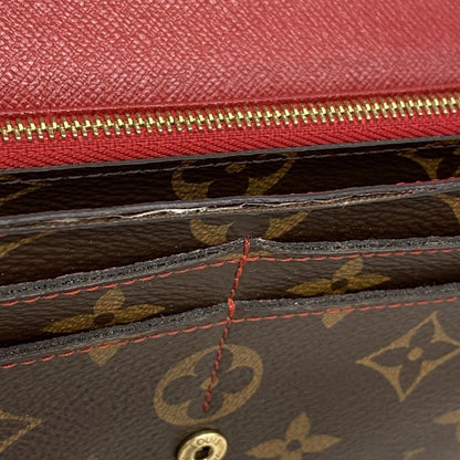 Louis Vuitton Wallet Monogram Retiro Portefeuille Sarah Brown Cerise — view 5
