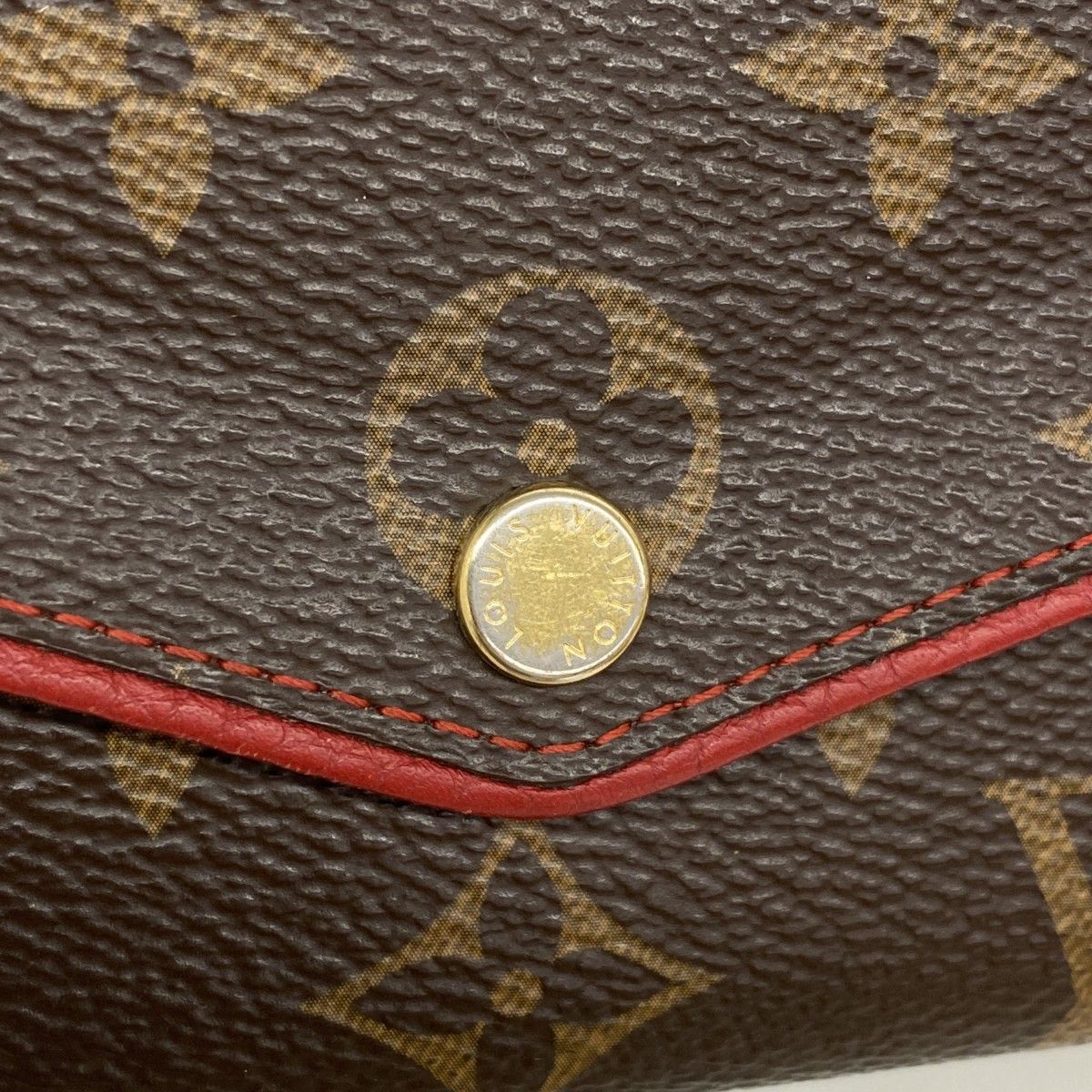 Louis Vuitton Wallet Monogram Retiro Portefeuille Sarah Brown Cerise — view 8