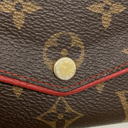 Louis Vuitton Wallet Monogram Retiro Portefeuille Sarah Brown Cerise — view 8