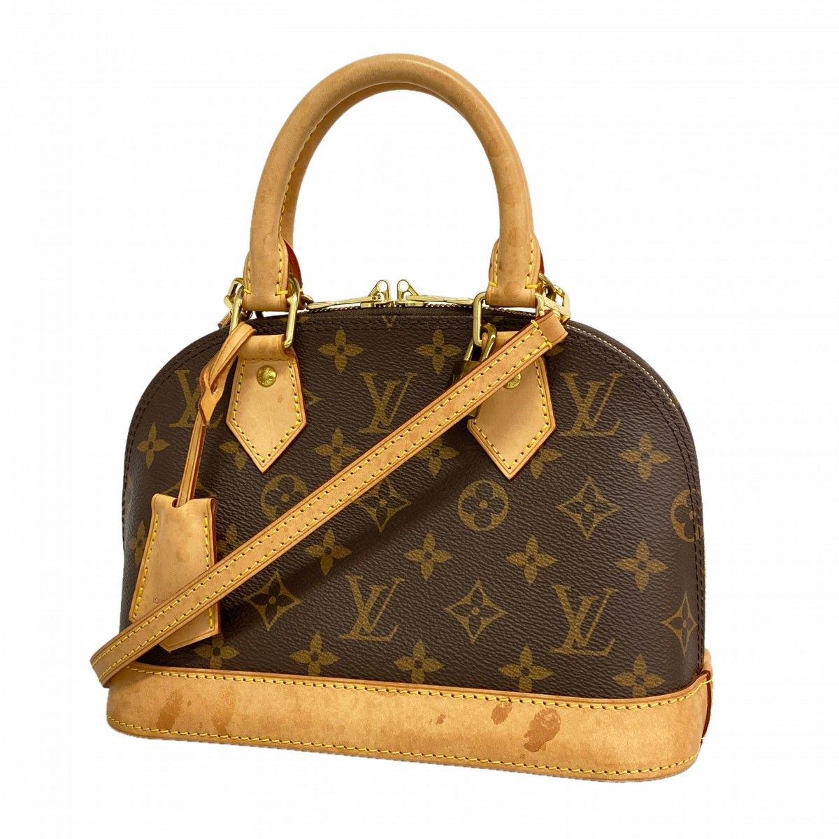 Louis Vuitton Handbag Monogram Alma BB Brown 2-Way