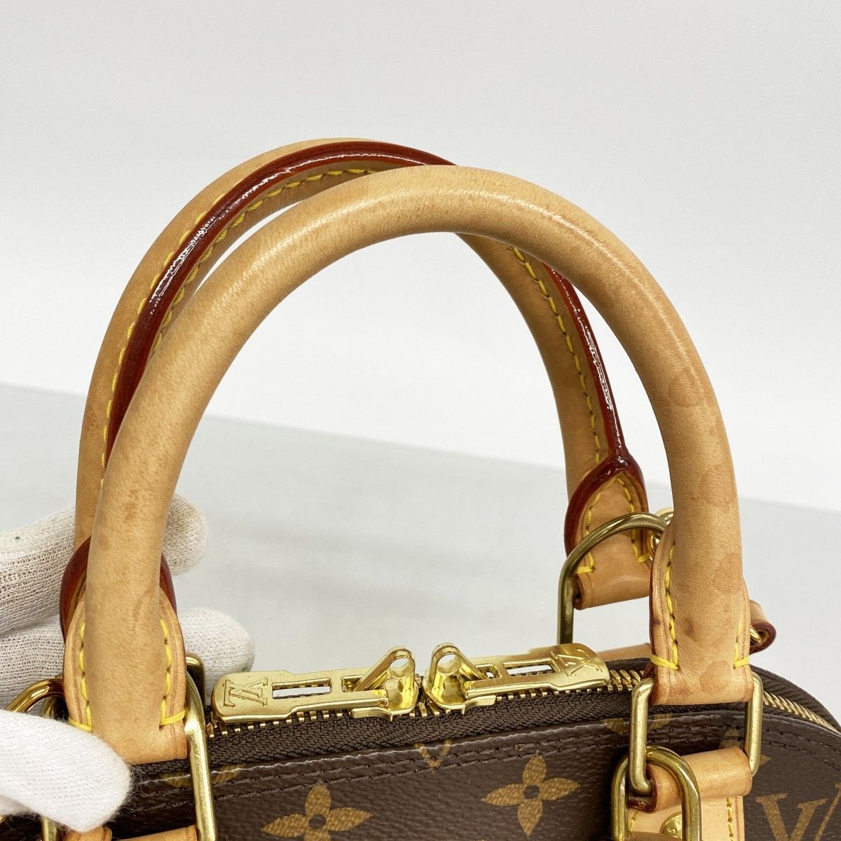 Louis Vuitton Handbag Monogram Alma BB Brown 2-Way — view 8