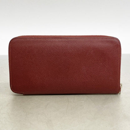 Hermes Wallet Azap Long Silk in Veau Rouge Ash Silver — view 9